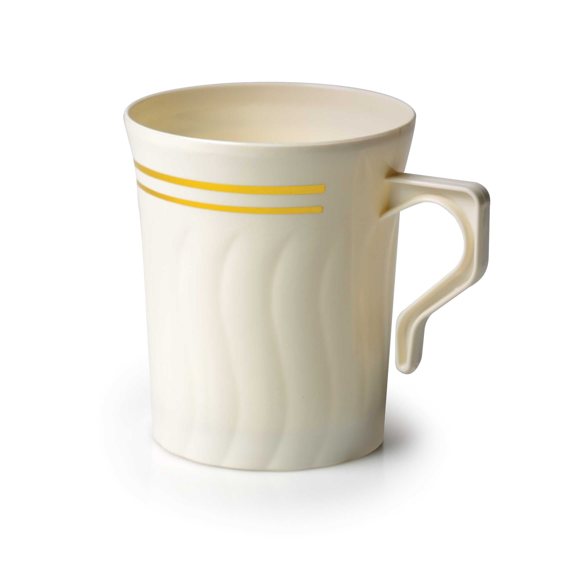 Silver Splendor Cup Mug With Handle 8 OZ PS Bone 120/Case