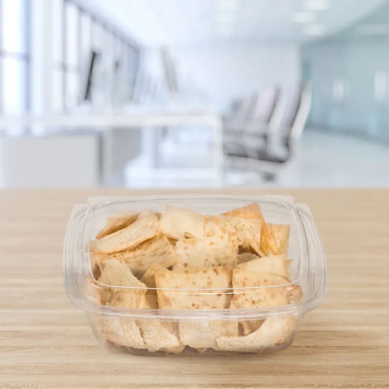Dart® ClearPac® SafeSeal™ Cold Deli Container Hinged With Dome Lid 24 OZ RPET Clear 100 Count/Pack 2 Packs/Case