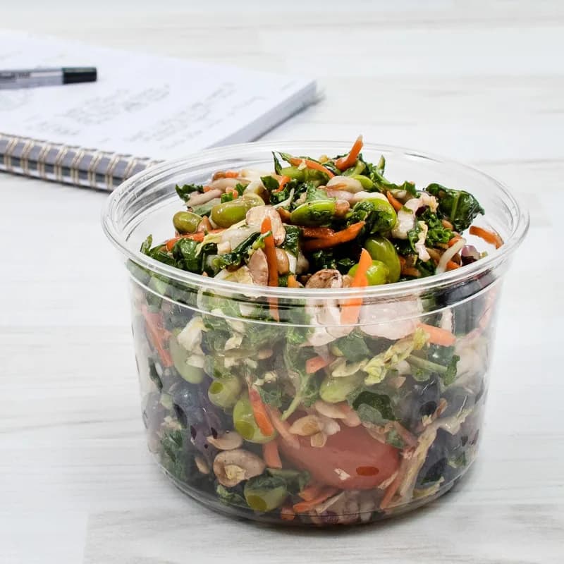 Solo® MicroGourmet® Deli Container Base & Lid Combo 16 OZ PP Translucent 25 Count/Pack 20 Packs/Case 500 Count/Case