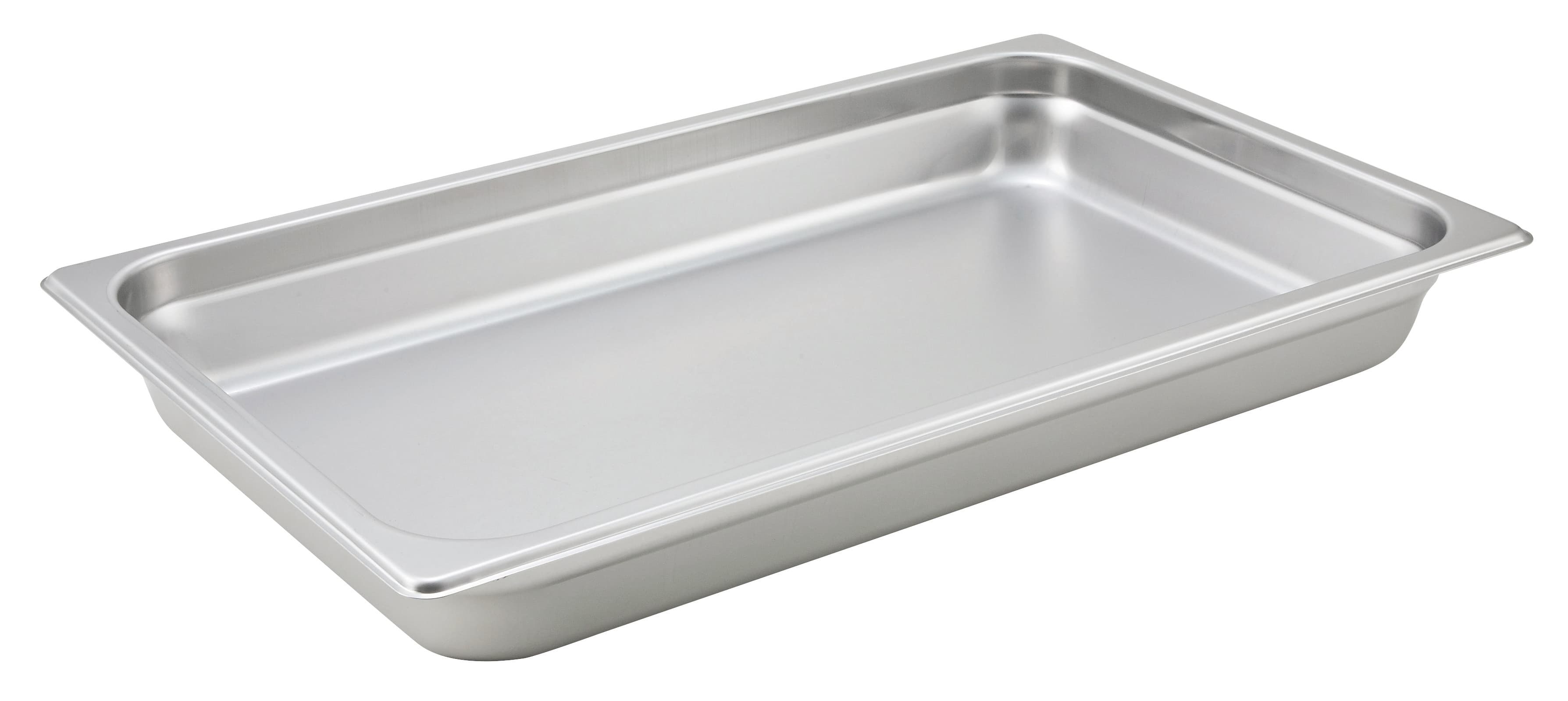 Steam Table Pan Full Size 2.5 IN 18/8 Stainless Steel Heavy Rectangle Anti-Jam 1/Each