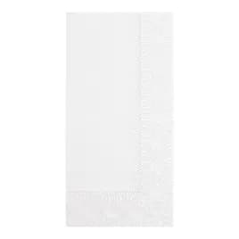 Dinner Napkins 17X17 IN White Regal Paper 3PLY 1/8 Fold Embossed 2000/Case