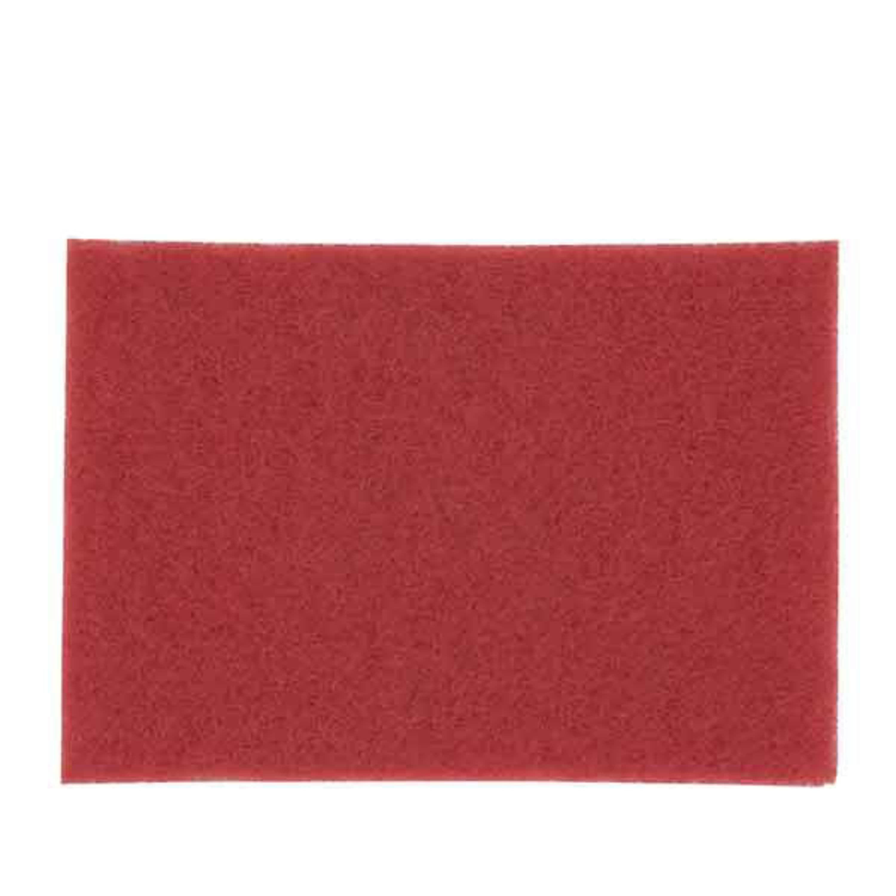 3M™ Scotch-Brite™ 5100 Cleaning Pad 14X28 IN Red Non-Woven Polyester Fiber 175-600 RPM 10/Case