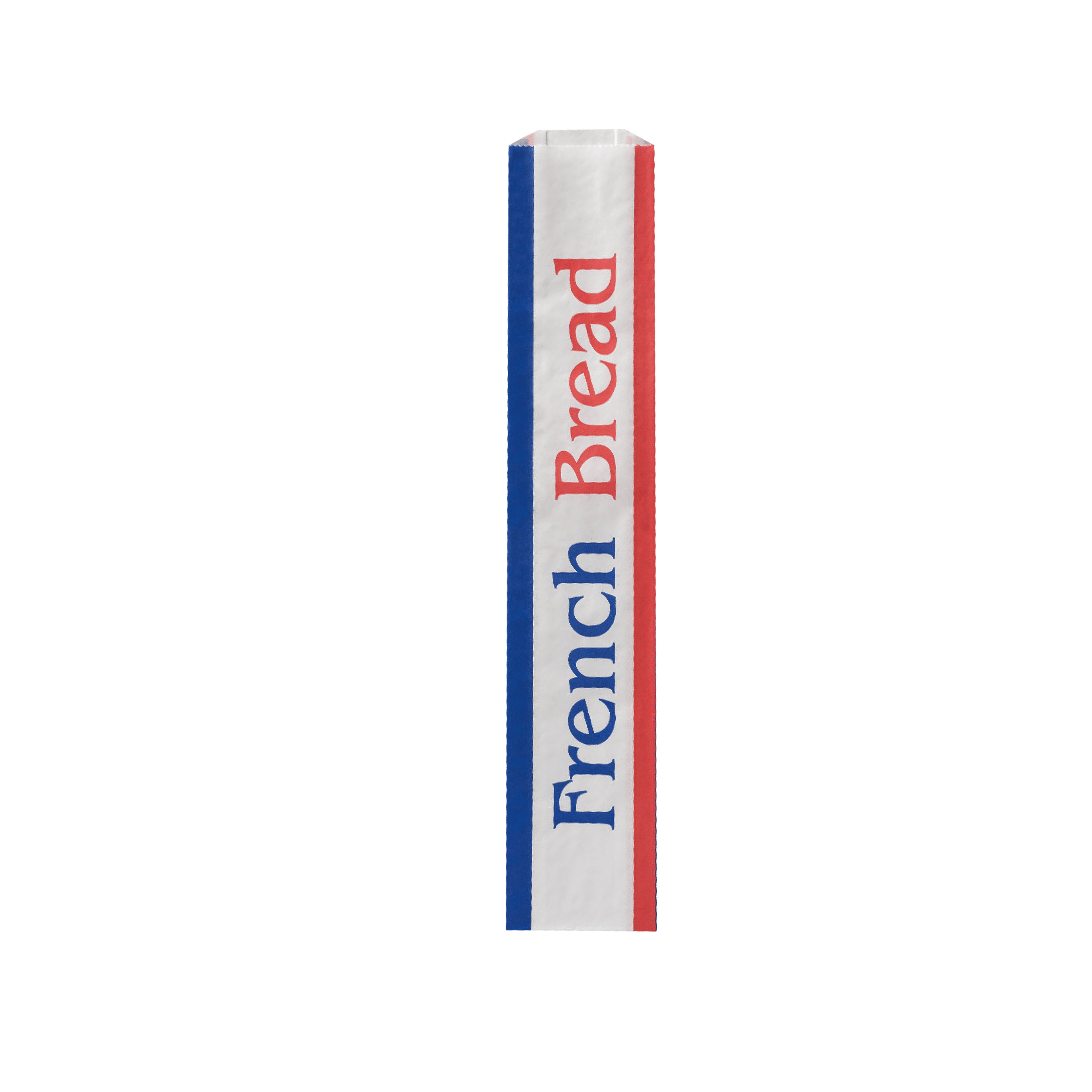 Bread Bag 4.5X2.5X24 IN Bleached Kraft Paper White French Bread Gusset 1000/Case