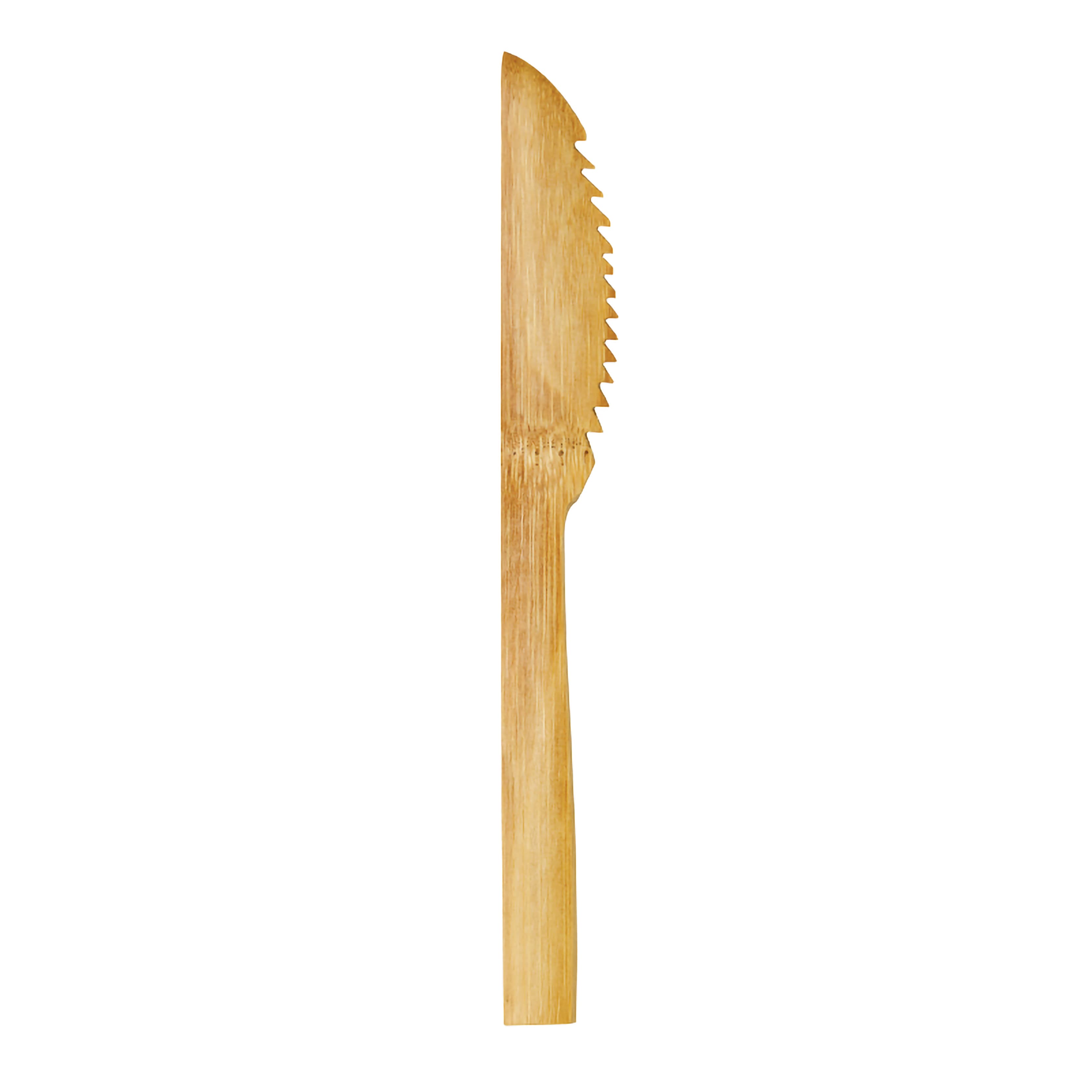 Knife 6.3 IN Bamboo Natural Microwave Safe 50 Count/Pack 5 Packs/Case 250 Count/Case