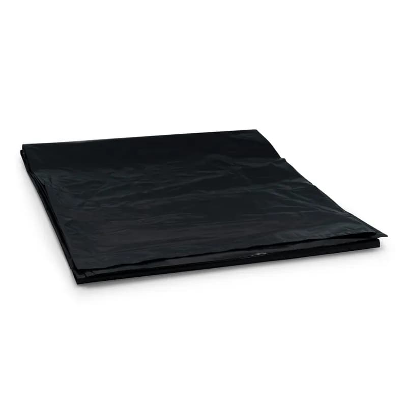 Victoria Bay Can Liner 40-45 GAL Black Plastic 14MIC Roll 25 Count/Pack 10 Packs/Case 250 Count/Case