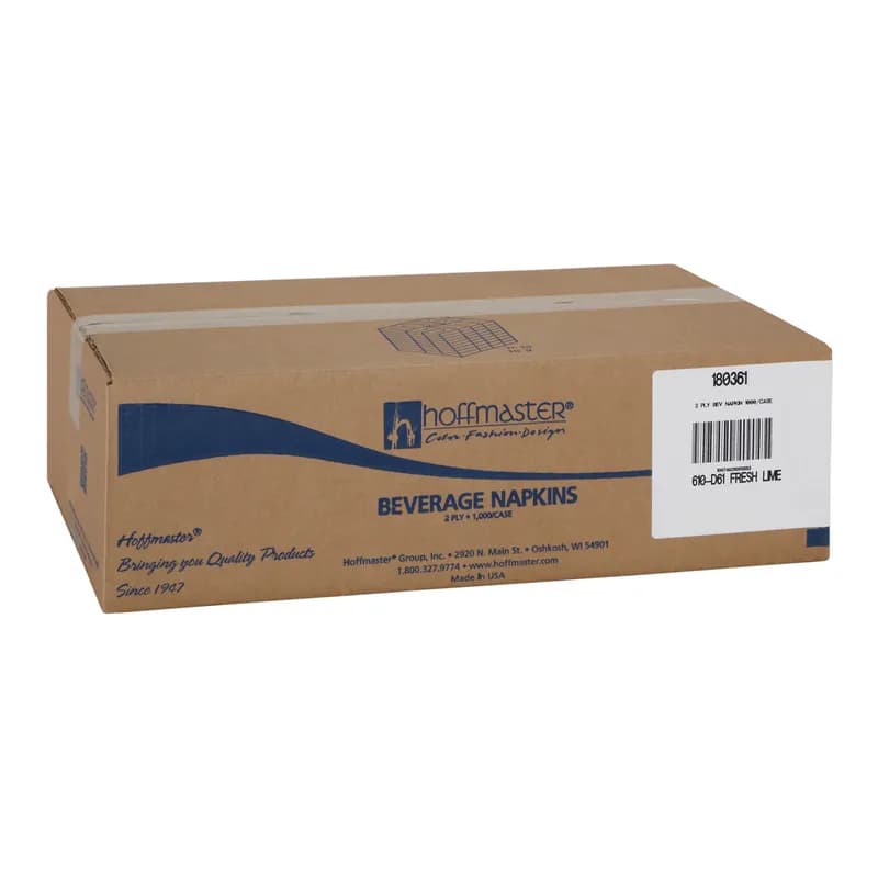 Beverage Napkins 9.5X9.5 IN Fresh Lime Tissue Paper 1000/Case