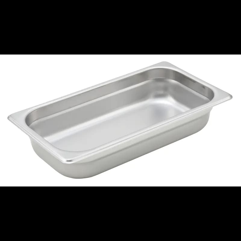 Steam Table Pan 1/3 Size 2.5 IN 18/8 Stainless Steel Anti-Jam 1/Each
