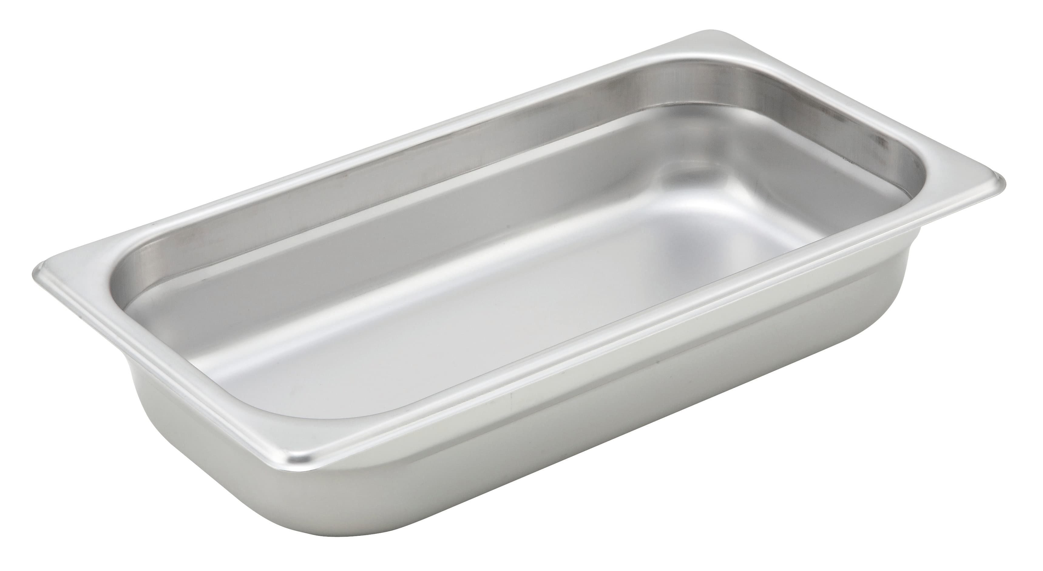 Steam Table Pan 1/3 Size 2.5 IN 18/8 Stainless Steel Anti-Jam 1/Each