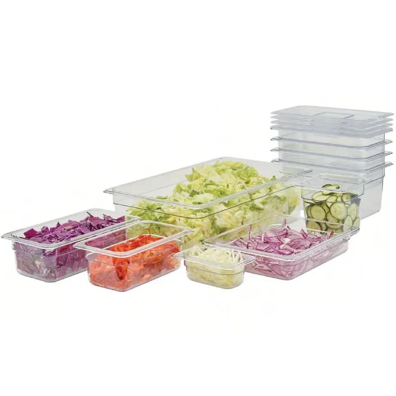 Food Pan Cover 1/6 6.88X6.38X1.0 IN Square PC Slotted 1/Each