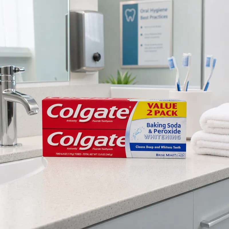 Colgate® Toothpaste 8 FLOZ Baking Soda Peroxide 6/Pack