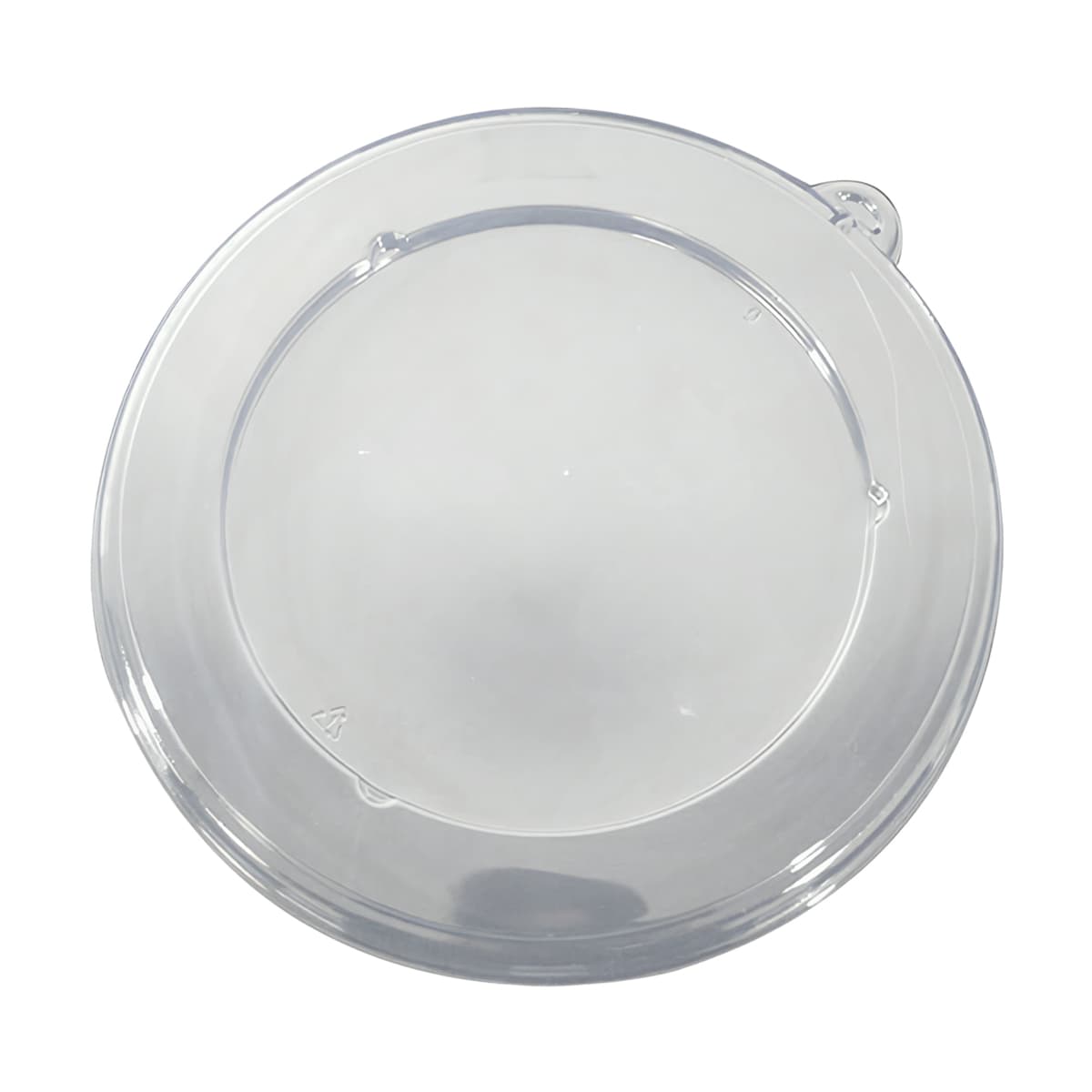 Lid Flat 1 Compartment PET Clear Round For 24-40 OZ Bowl Unhinged 500/Case
