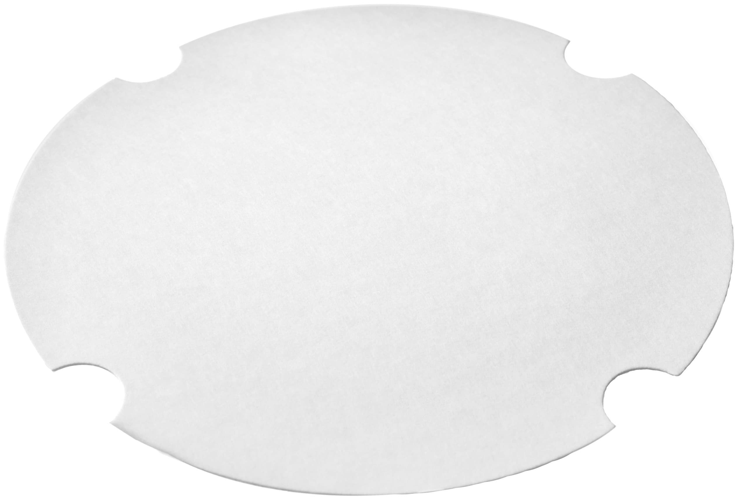 Lid Flat Paper White Round For 130 OZ Container 200/Case