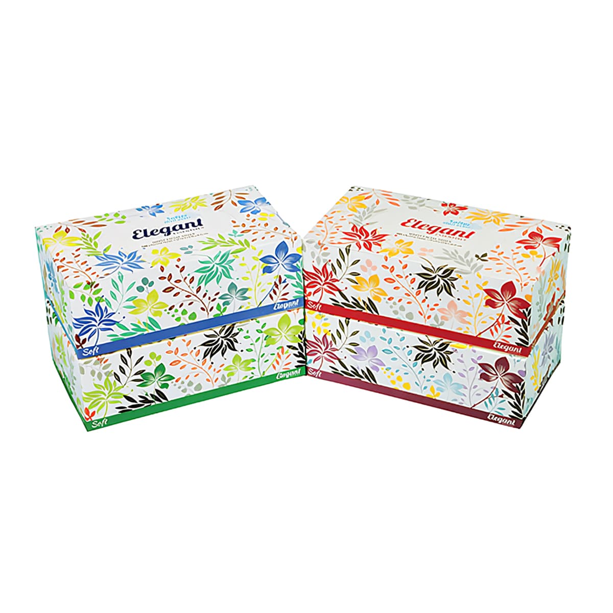 Facial Tissue 2PLY White Flat Box 160 Sheets/Pack 36 Packs/Case