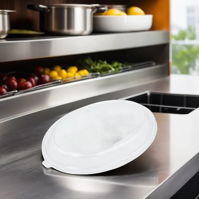 TreeSaver Lid Dome 1 Compartment PET Clear Oval For 24 OZ Bowl Unhinged 300/Case