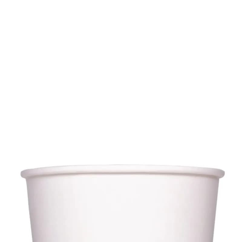 Karat® Food Container Base 32 OZ Double Wall Poly-Coated Paper White Round Tall 500/Case