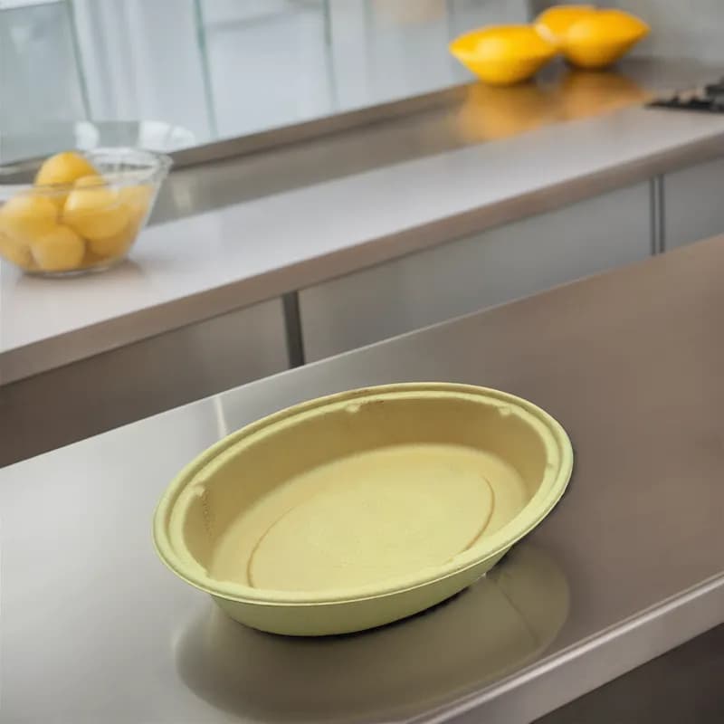 TreeSaver Bowl 24 OZ Pulp Fiber Natural Oval Oven Safe 300/Case