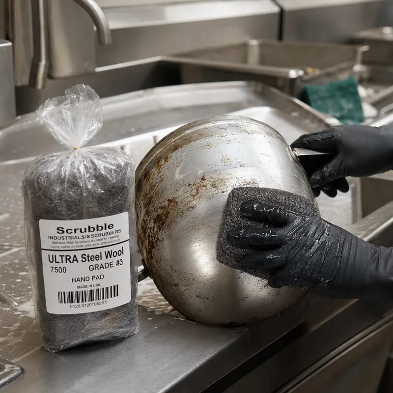 Steel Wool Pad Stainless Steel Grade 3 192/Case