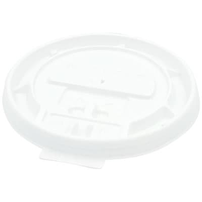 Lid Dome Plastic White For 10 OZ Tall Cup Sip Through Identification 1000/Case