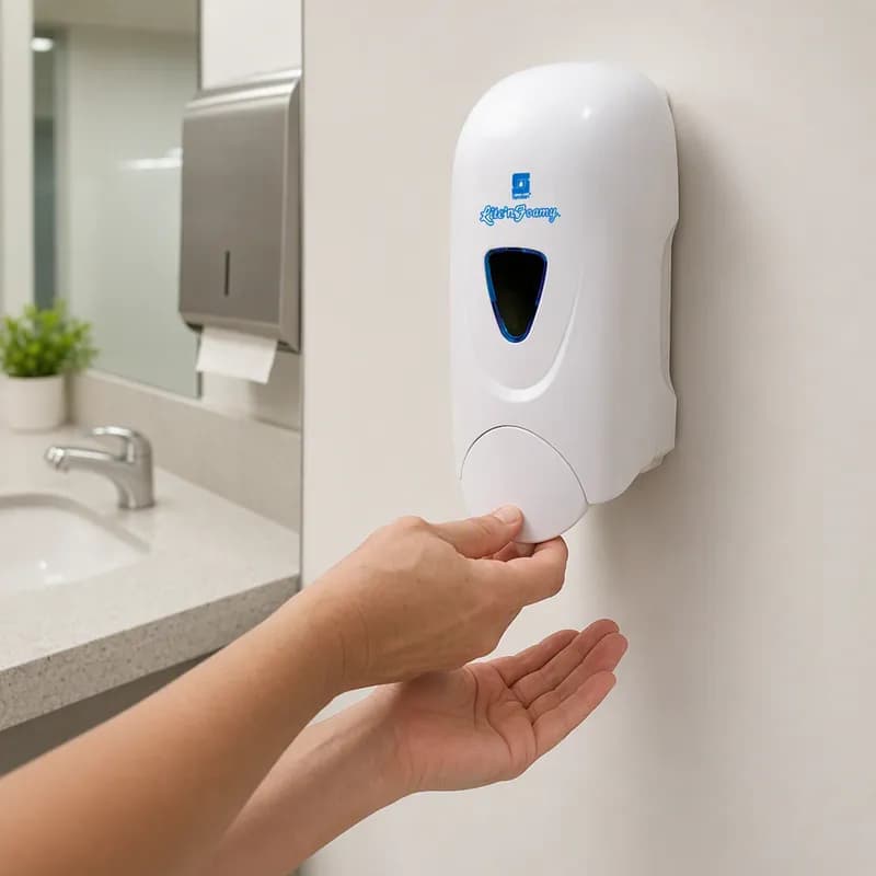 Lite'n Foamy® Hand Sanitizer & Soap Dispenser Foam 1000 mL White Manual 1/Each