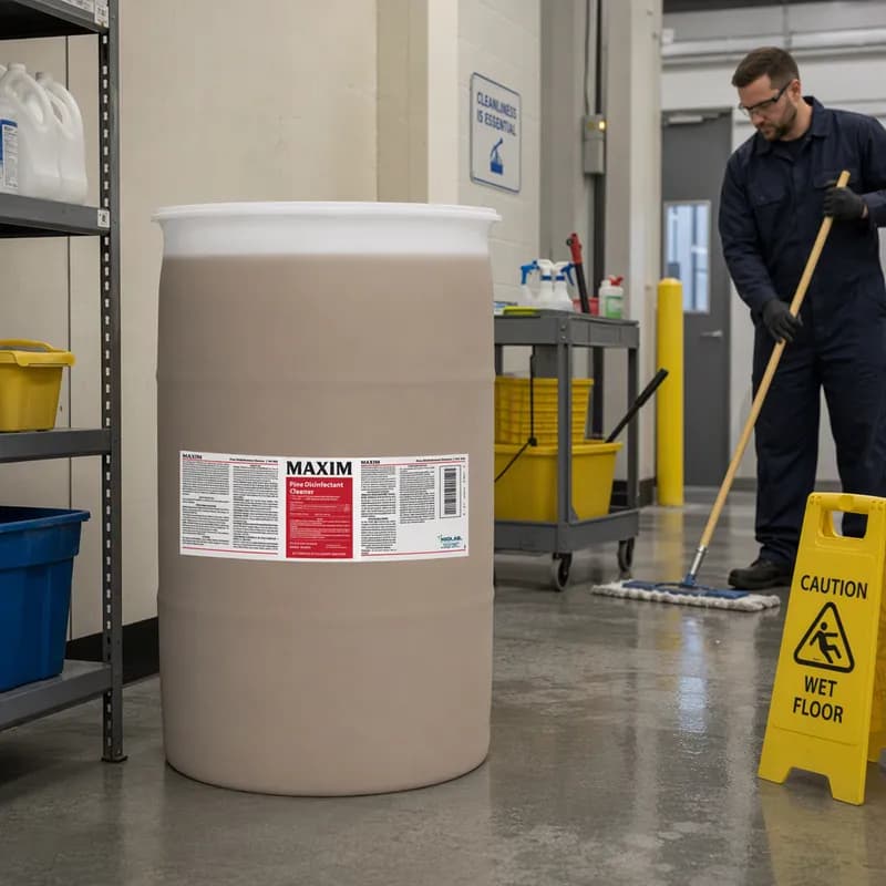 Maxim® Pine Disinfectant Cleaner 55 GAL Liquid 1/Drum