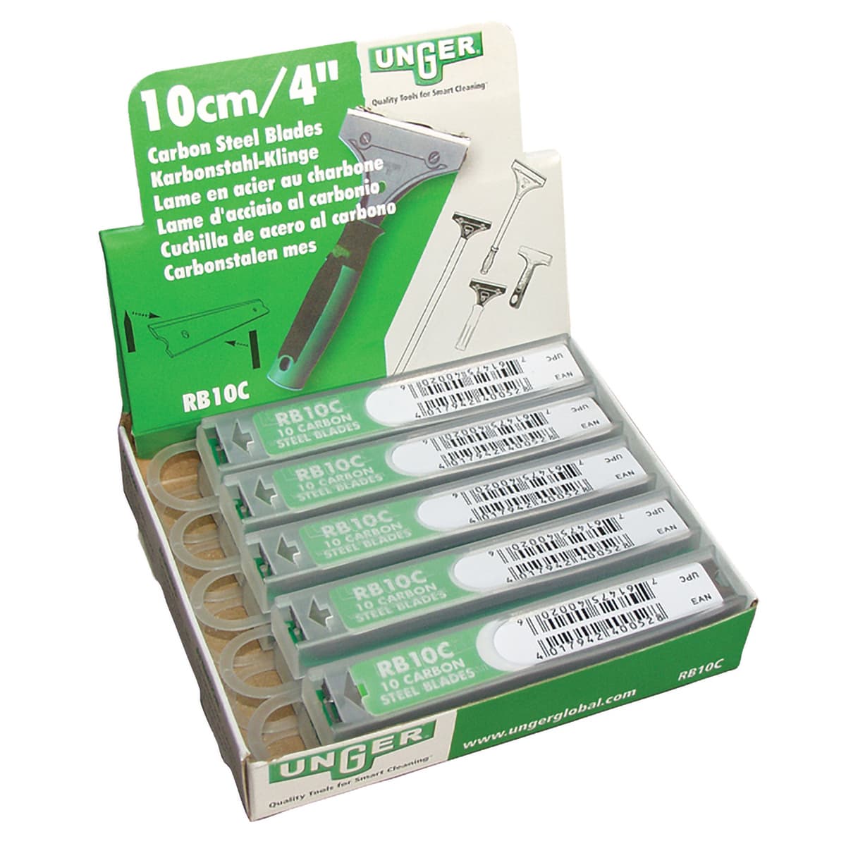 Scraper Replacement Blade Carbon Steel Silver With 4IN Head 10/Case
