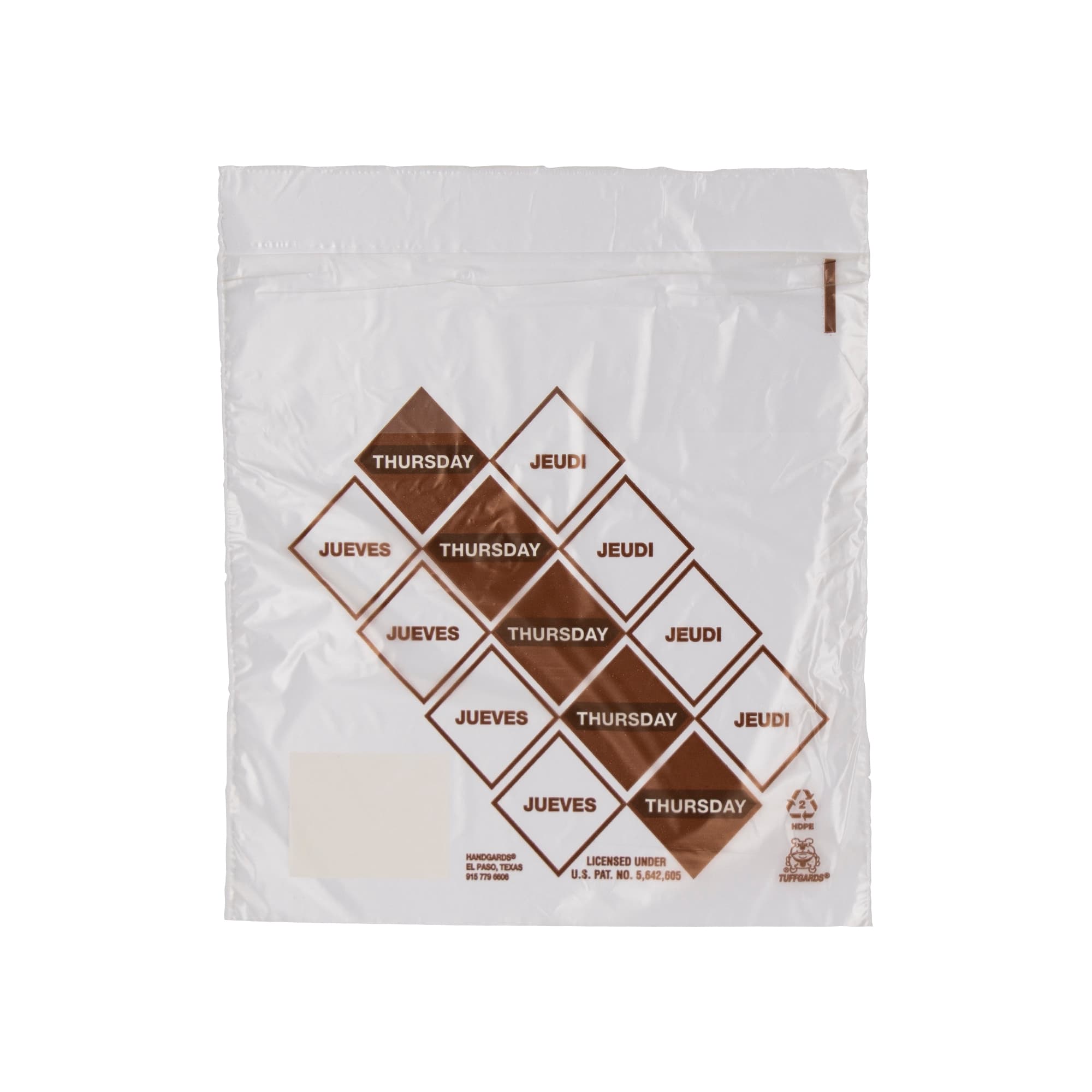 Tuffgards® Bag 6.5X7+1.5 IN Printed Thursday High Density Portion Bag 2000/Case