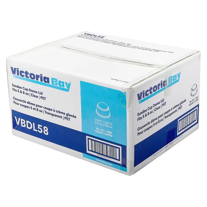 Victoria Bay Lid Dome Plastic For Container 1000/Case
