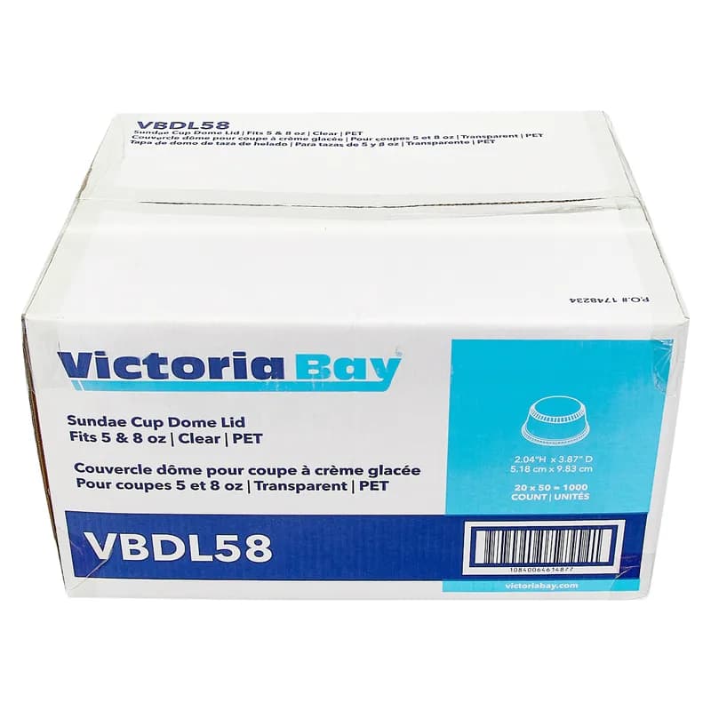 Victoria Bay Lid Dome Plastic For Container 1000/Case