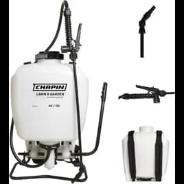 Backpack Sprayer 4 GAL 9X22 IN PP Translucent White With Wand 1/Each