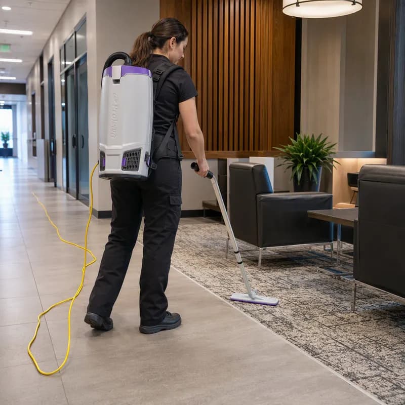 GoFit 10 Backpack Vacuum 8.13X11.94X22.95 IN 10 QT With 50FT Cord, Xover Multi-Surface Two-Piece Wand Tool Kit 1/Each