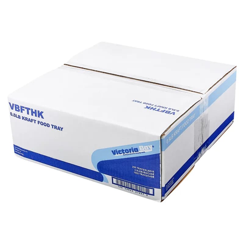 Victoria Bay Food Tray 0.5 LB Paper Kraft 1000/Case