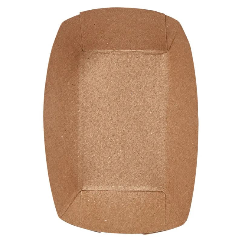 Victoria Bay Food Tray 0.25 LB Paper Kraft 250 Count/Pack 4 Packs/Case 1000 Count/Case