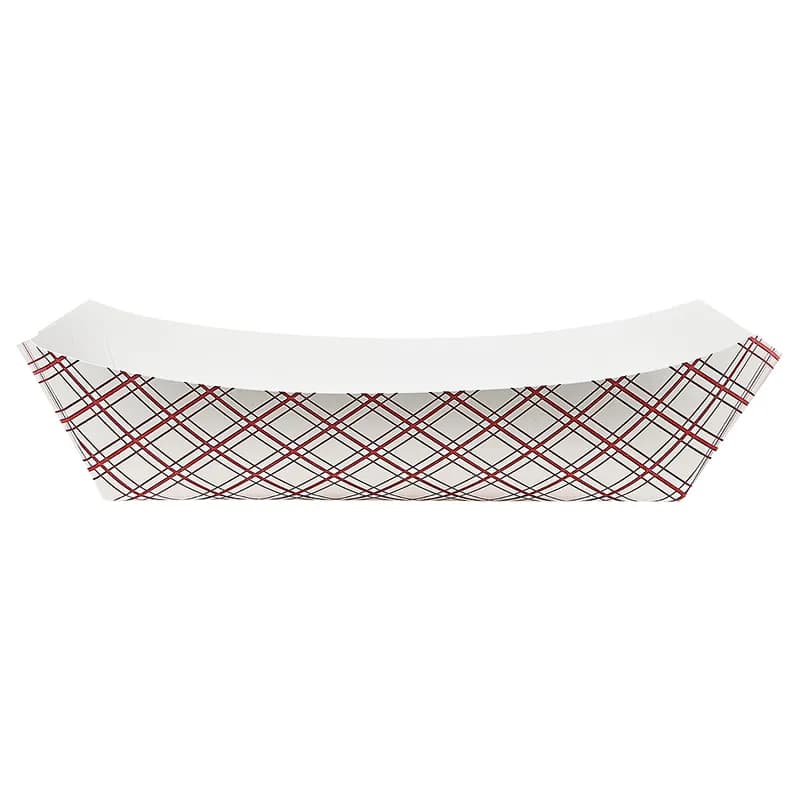 Victoria Bay Food Tray 5 LB Paper Red Plaid 500/Case