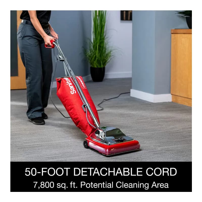 Sanitaire® TRADITION® Upright Vacuum Shake Out Bag 12IN Red With 50FT Cord Assembled 1/Each