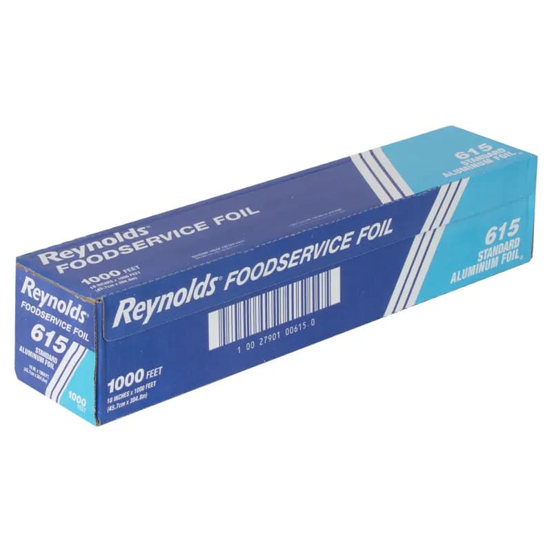 Foil Roll 18IN X1000FT Aluminum Silver Standard 1/Roll