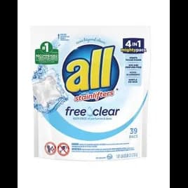 All® Free & Clear Laundry Detergent Pod Ultra Concentrate 236/Case