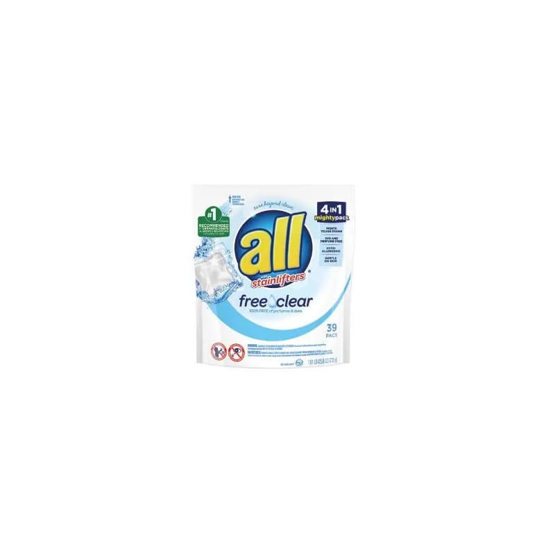 All® Free & Clear Laundry Detergent Pod Ultra Concentrate 236/Case
