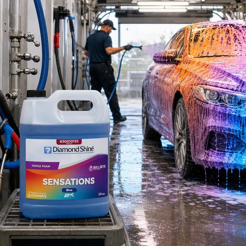 Sensations Blue Car Wash 2.5 GAL RTU 2/Case