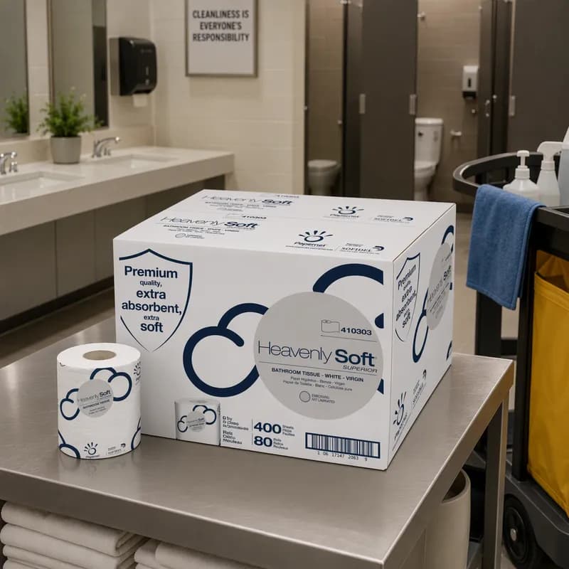 Heavenly Choice Toilet Paper & Tissue Roll 2PLY 80 Rolls/Case