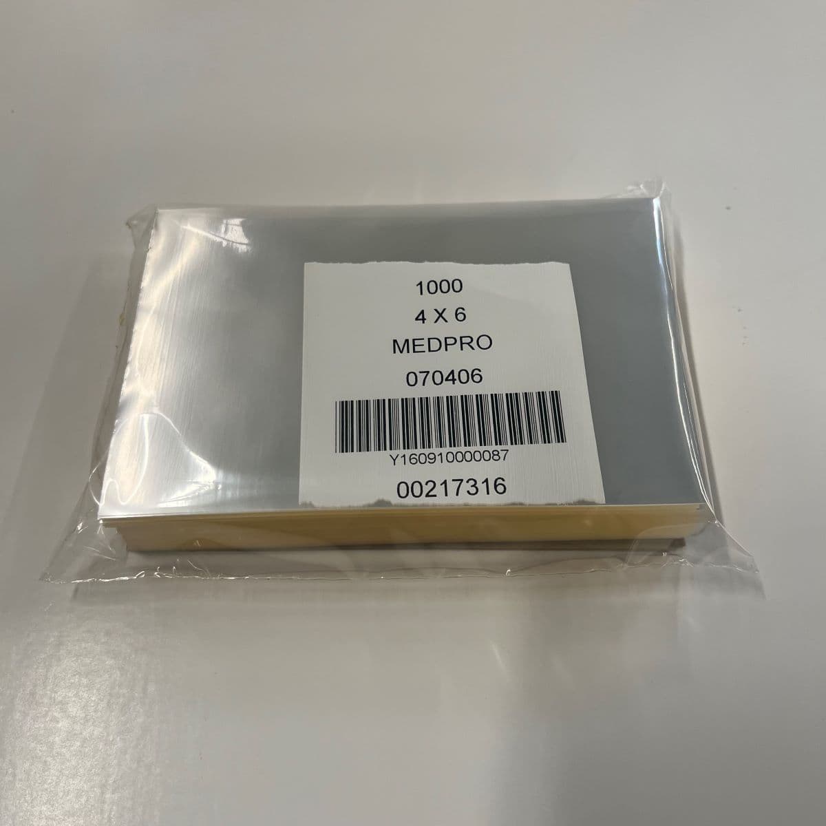 Multi-Purpose Sheet 4X6 IN Cellophane PP 100 Gauge Medium Weight 1000/Pack