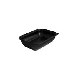 Thermosource Tooling Take-Out Container 64 OZ 10X7X2.5 IN PP Black Microwave Safe 400/Case