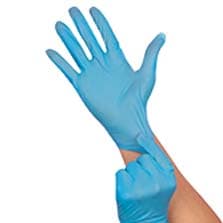 Gloves Large (LG) Blue Vinyl Nitrile Hybrid Powder-Free 1000/Case
