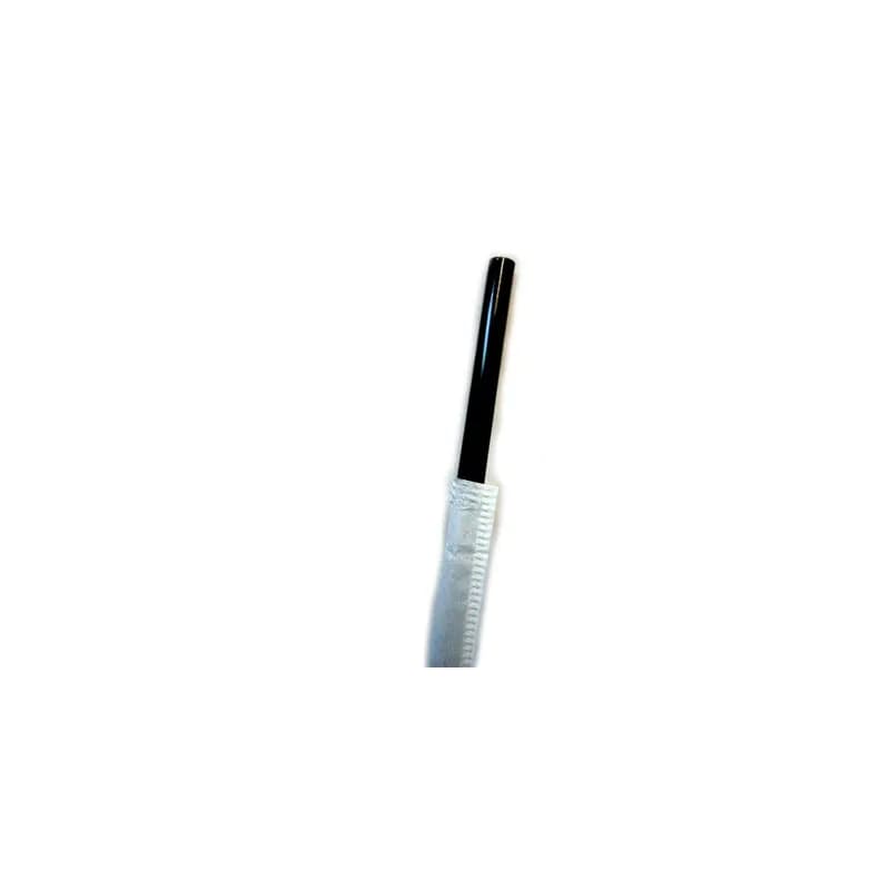 Jumbo Straw 7.75 IN Paper Black Wrapped 500 Count/Pack 10 Packs/Case 5000 Count/Case