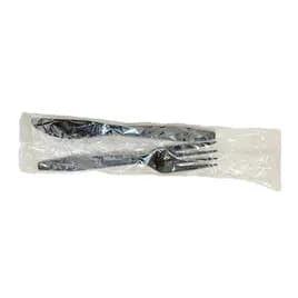 2PC Cutlery Kit PP Black Extra Heavy Duty With Fork,Knife 250/Case