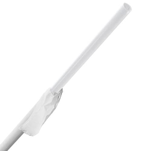 Giant Straw 10.25 IN Clear Wrapped 1200/Case