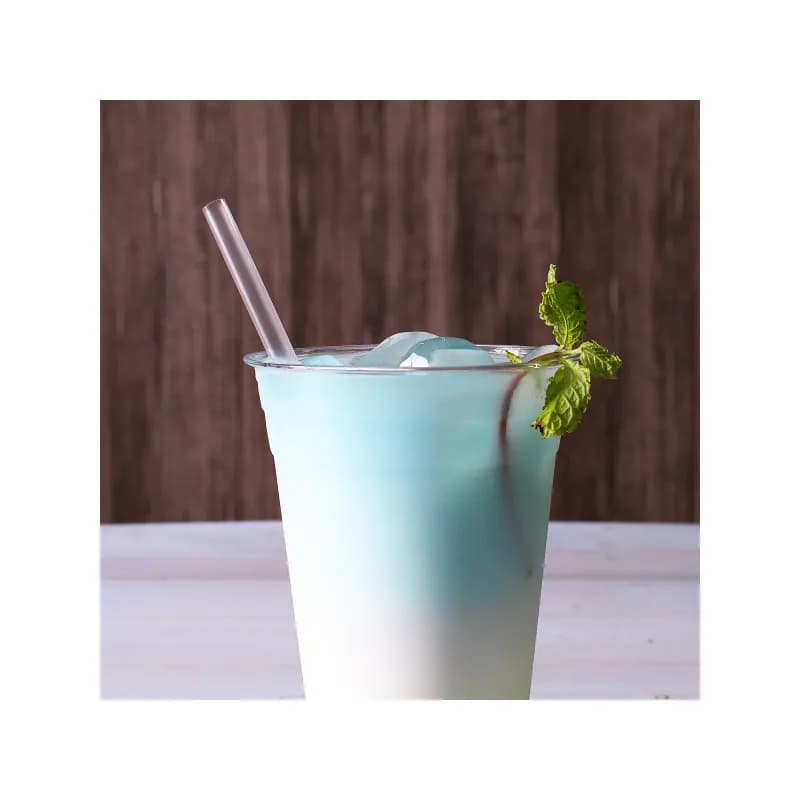 Giant Straw 7.75 IN Paper Clear 300 Count/Pack 25 Packs/Case 7500 Count/Case