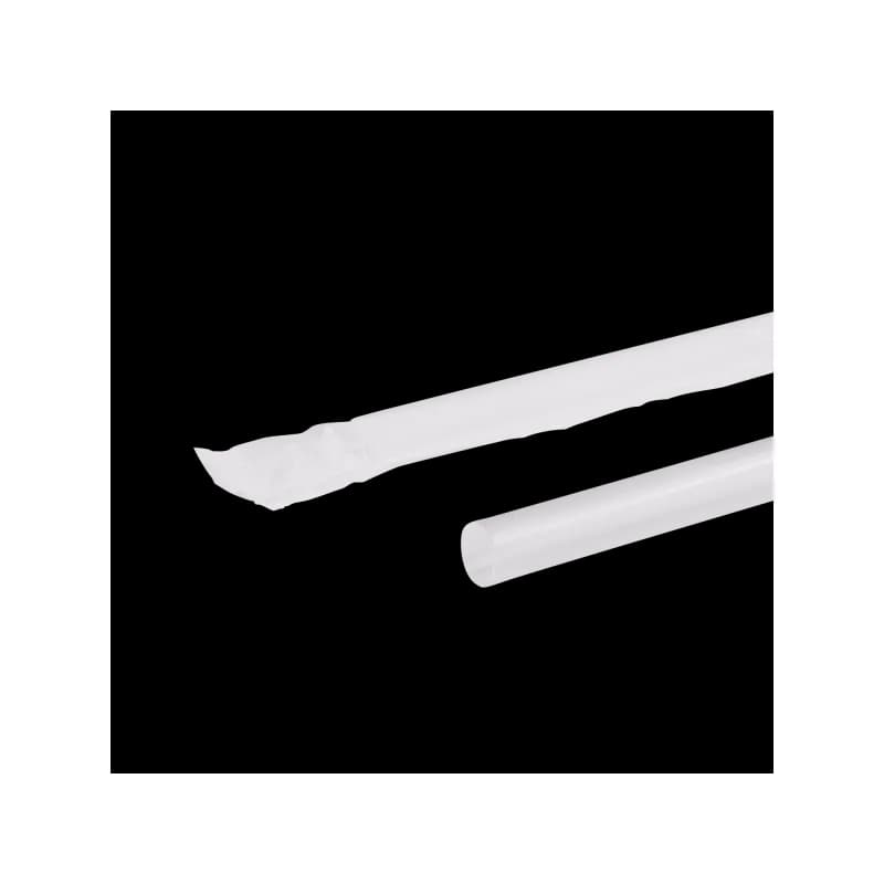 Giant Straw 7.75 IN Paper Clear 300 Count/Pack 25 Packs/Case 7500 Count/Case