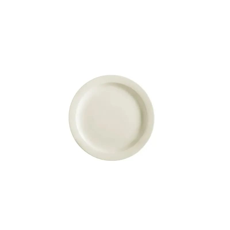 Plate 7.25 IN Stoneware American White Narrow Rim Dishwasher Safe Dual Ovenable 36/Case