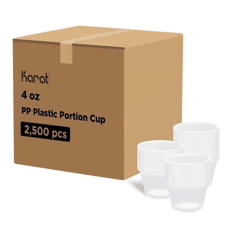 Souffle & Portion Cup 4 OZ PP 50 Count/Pack 50 Packs/Case 2500 Count/Case