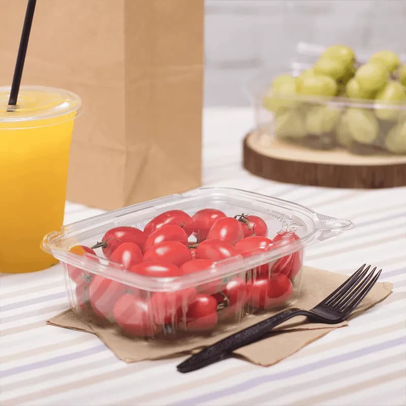 Deli Container With Flat Lid 24 OZ Tamper-Resistant 200/Case